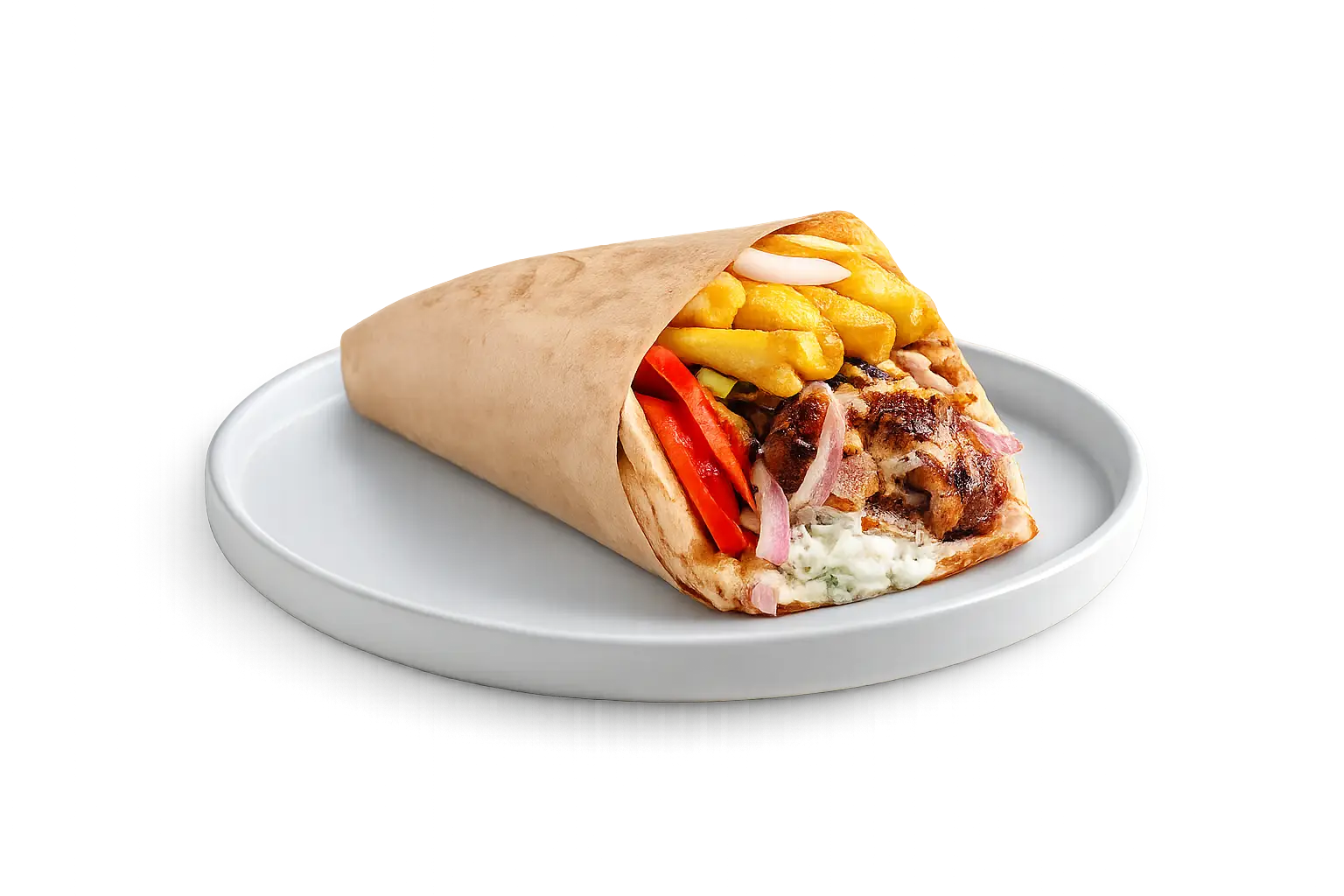 Fläsk Gyros Pita Fläsk Gyros Pita