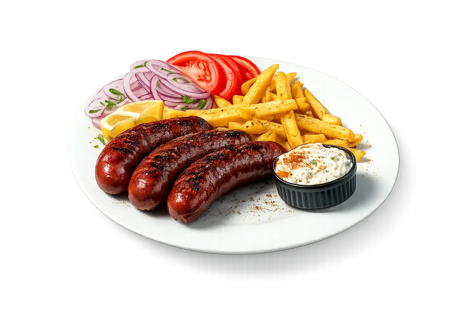 Grillad bondkorv tallrik – Rullande Taverna Grillad bondkorv tallrik - Rullande Taverna